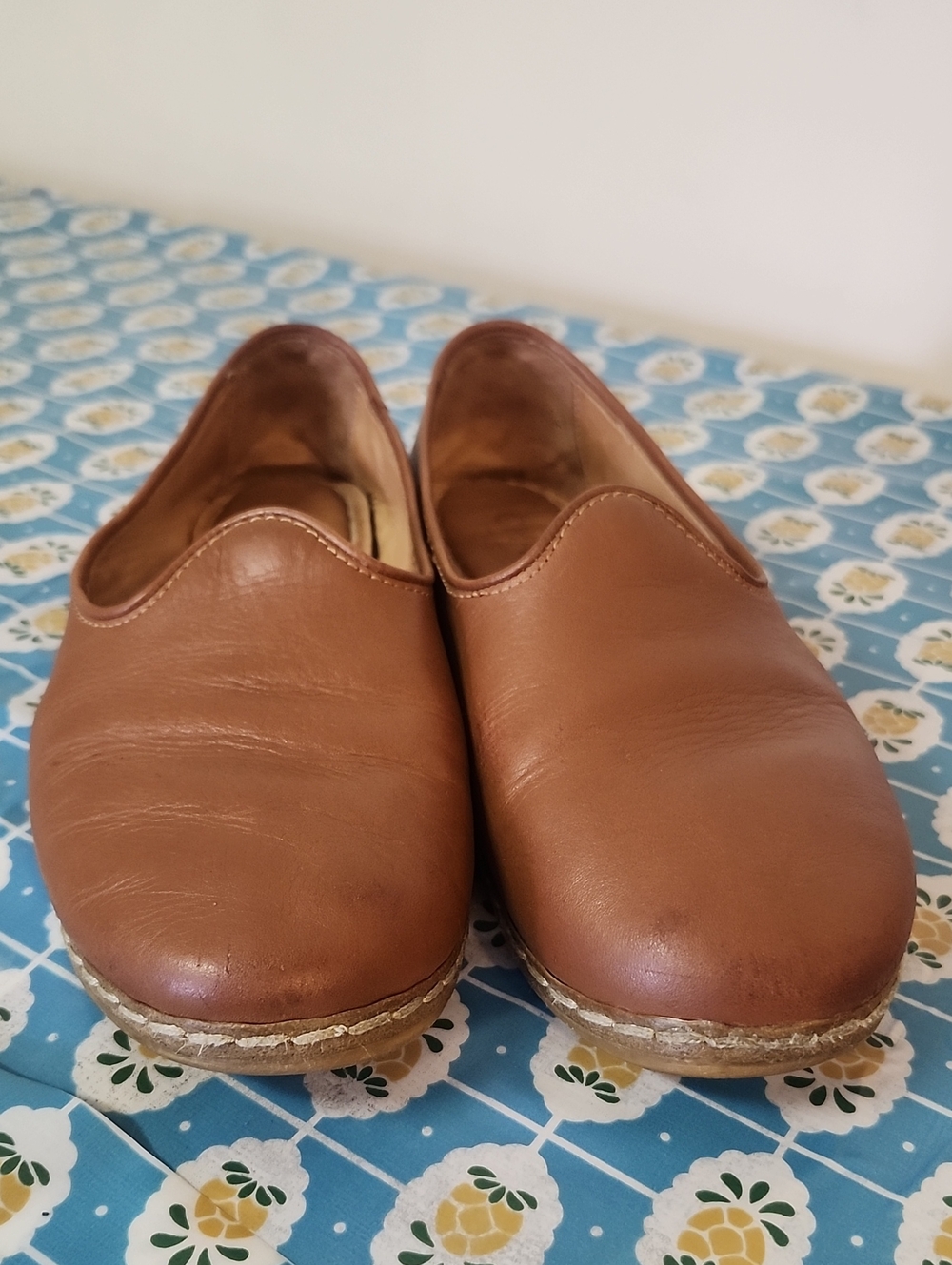 CHARIX Camel Tan Leather Shoes - Women's 6.6 - 7 /  EU 37